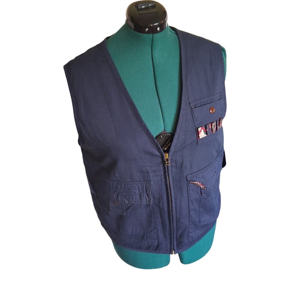 Vintage Line-Up For Sport Navy Utility Vest M